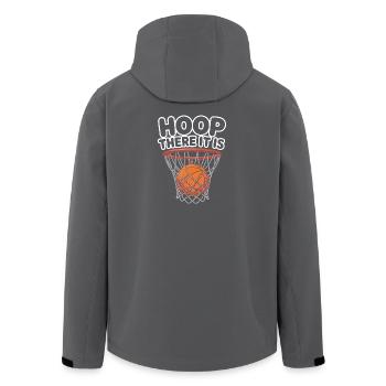 Basketball Fun: Hoop There It Is - Men’s Recycled Softshell Jacket by Stanley/Stella -  - Back - AI Model Male 185 light (185cm)
