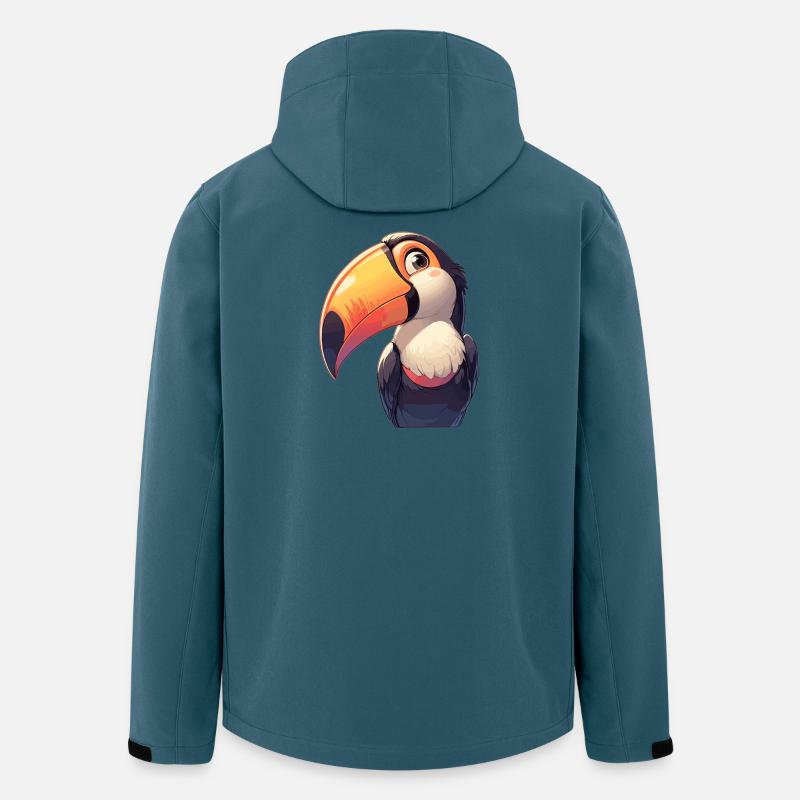 Toucans Toucan - Veste softshell homme en polyester recyclé Stanley/Stella - bleu pétrole foncé