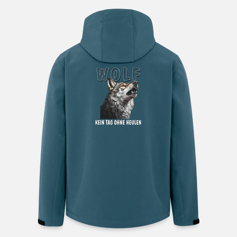 WOLF NOT A DAY WITHOUT HOWLING - Men’s Recycled Softshell Jacket by Stanley/Stella - stargazer