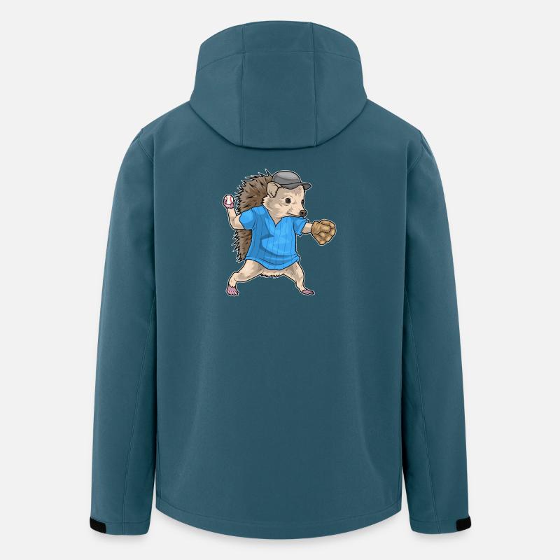 Hérisson Baseball Gant de Baseball - Veste softshell homme en polyester recyclé Stanley/Stella - bleu pétrole foncé