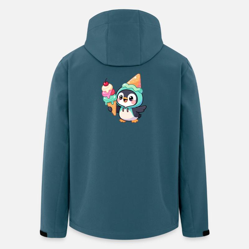 Süßer Pinguin Cartoon Eiscreme Sommer Lustig - Men’s Recycled Softshell Jacket by Stanley/Stella - stargazer