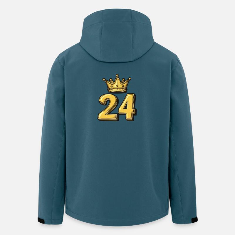 24 Zahl Krone - Recycelte Männer Softshell-Jacke von Stanley/Stella - Dunkles Petrol