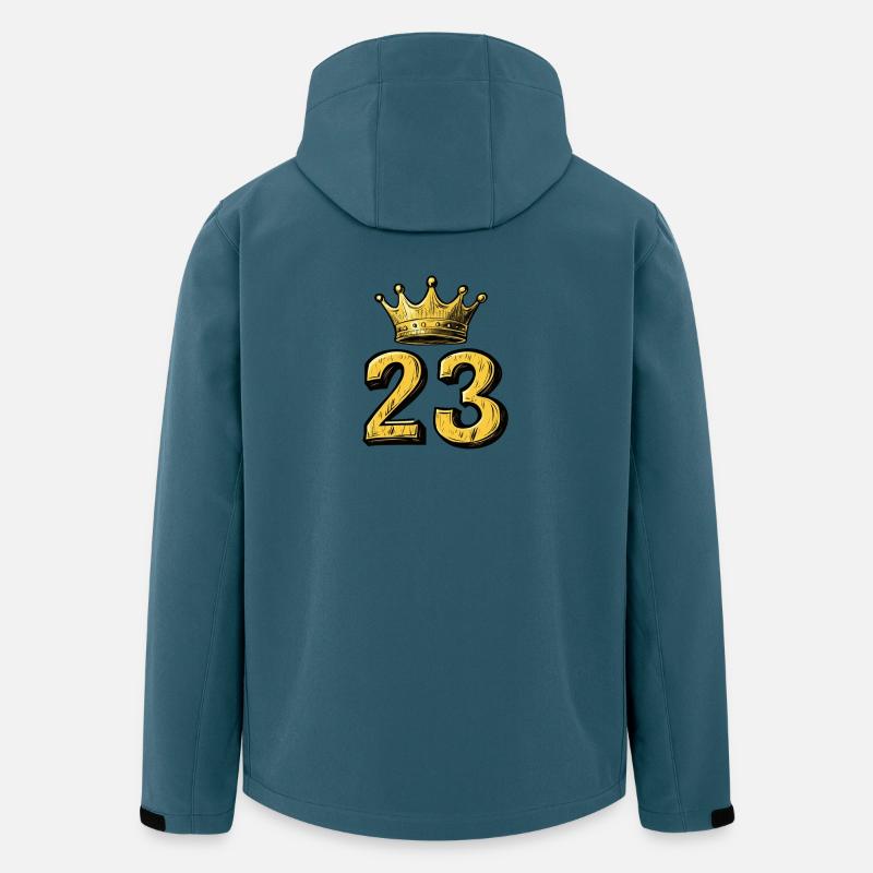 23 Zahl Krone - Recycelte Männer Softshell-Jacke von Stanley/Stella - Dunkles Petrol