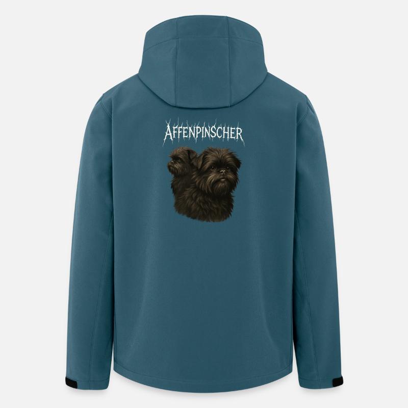 Affenpinscher - Recycelte Männer Softshell-Jacke von Stanley/Stella - Dunkles Petrol