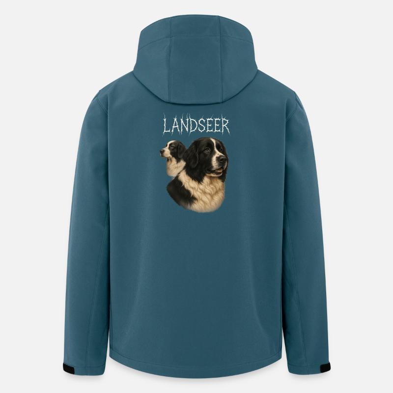 Landseer - Recycelte Männer Softshell-Jacke von Stanley/Stella - Dunkles Petrol