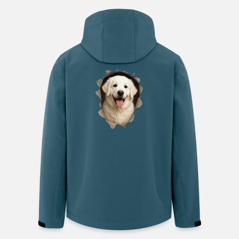 Kuvasz - Veste softshell homme en polyester recyclé Stanley/Stella - bleu pétrole foncé