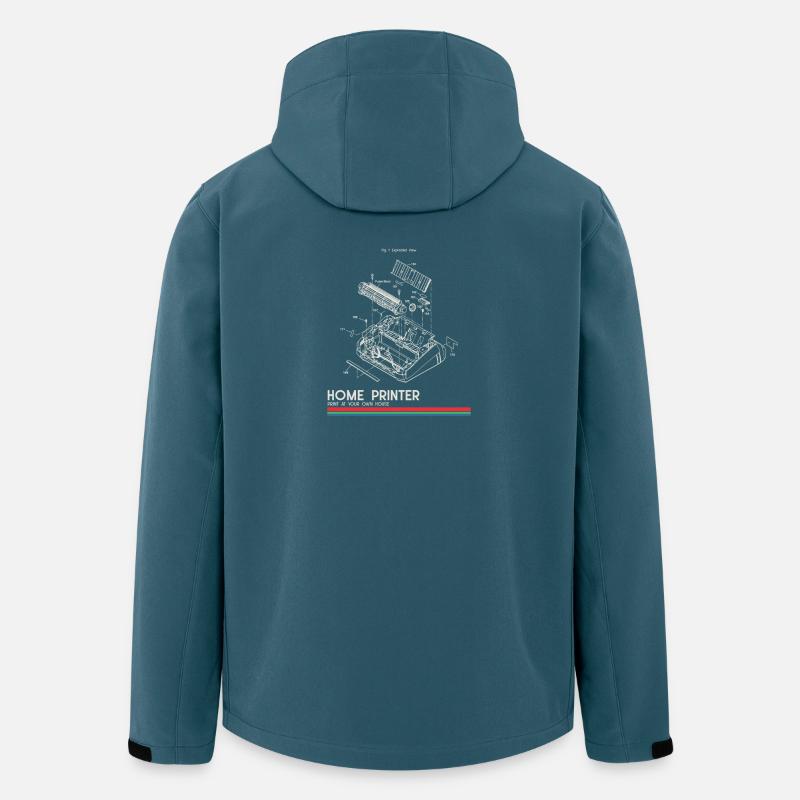 Home Printing Blueprint DIY Printer - Men’s Recycled Softshell Jacket by Stanley/Stella - stargazer