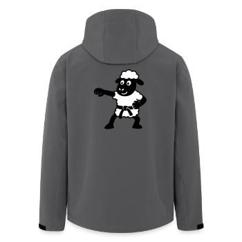 Karate Sheep - Men’s Recycled Softshell Jacket by Stanley/Stella - stargazer - Back - AI Model Male 185 light (185cm)
