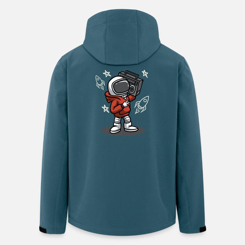 KÜHLER RAUM - Recycelte Männer Softshell-Jacke von Stanley/Stella - Dunkles Petrol