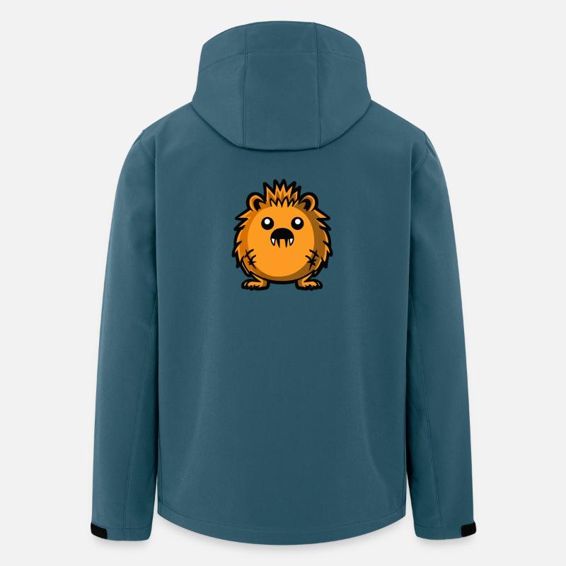 Igel Halloween Comic Lustig - Recycelte Männer Softshell-Jacke von Stanley/Stella - Dunkles Petrol