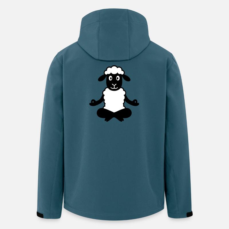 Yoga Schaf - Recycelte Männer Softshell-Jacke von Stanley/Stella - Dunkles Petrol