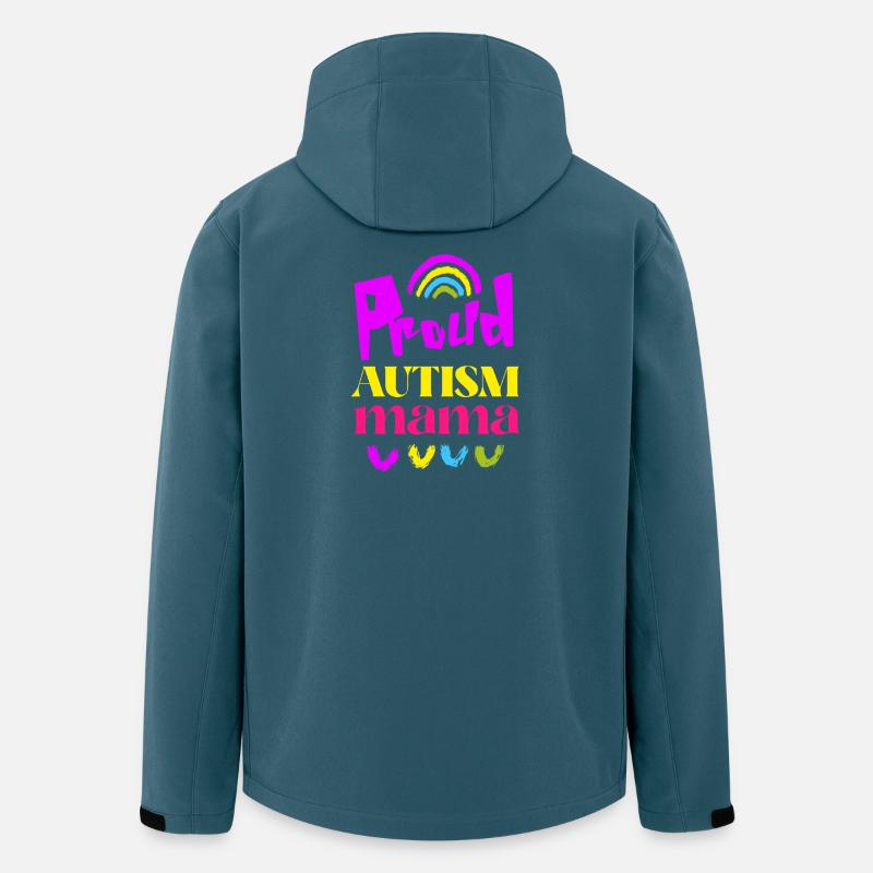 Stolze Autismus-Mama - Recycelte Männer Softshell-Jacke von Stanley/Stella - Dunkles Petrol