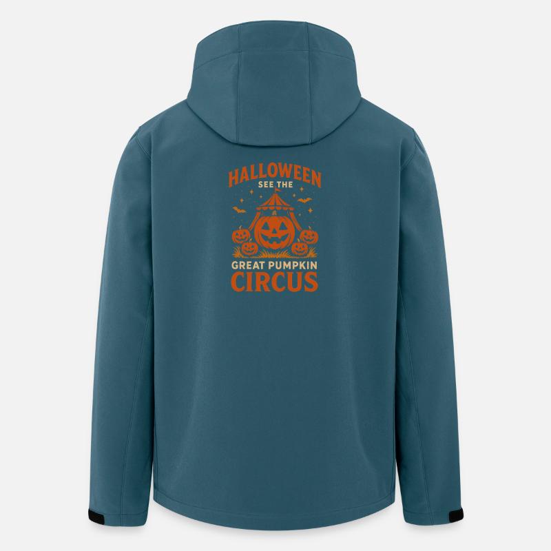 Great Pumpkin Circus Halloween - Recycelte Männer Softshell-Jacke von Stanley/Stella - Dunkles Petrol