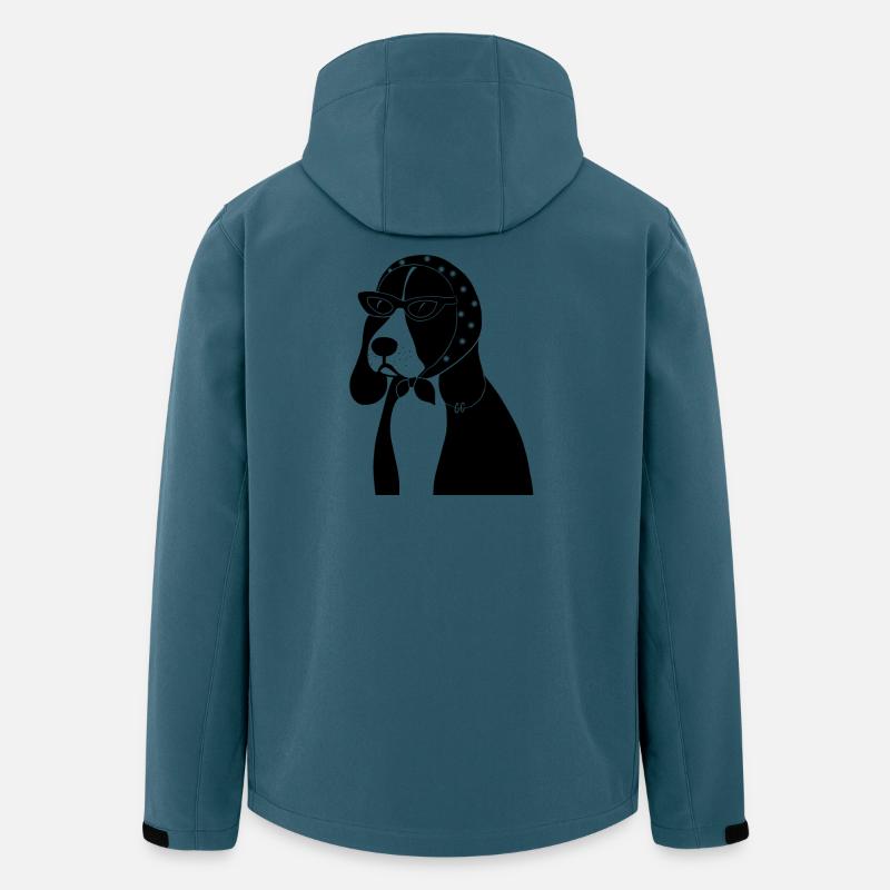 Beagle mit Stil - Recycelte Männer Softshell-Jacke von Stanley/Stella - Dunkles Petrol