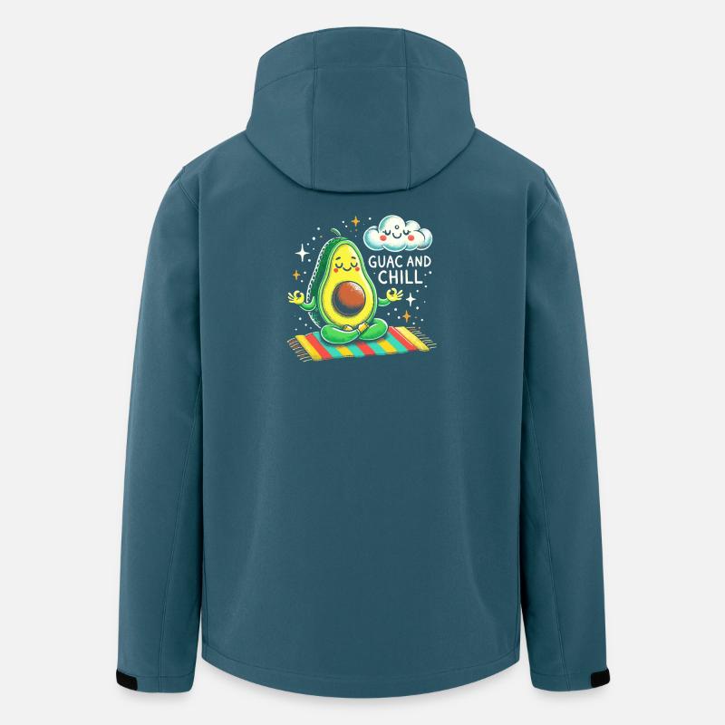 Guac und Chill - Recycelte Männer Softshell-Jacke von Stanley/Stella - Dunkles Petrol