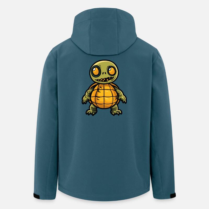 Schildkröte Halloween Comic Lustig - Recycelte Männer Softshell-Jacke von Stanley/Stella - Dunkles Petrol