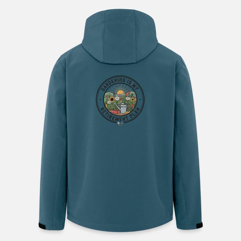 Gardening Retirement Plan Retiree - Recycelte Männer Softshell-Jacke von Stanley/Stella - Dunkles Petrol
