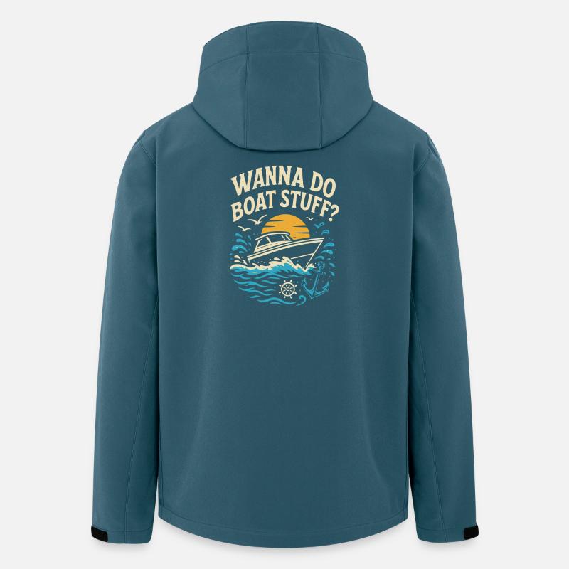 Wollen Sie Bootssachen machen? - Recycelte Männer Softshell-Jacke von Stanley/Stella - Dunkles Petrol
