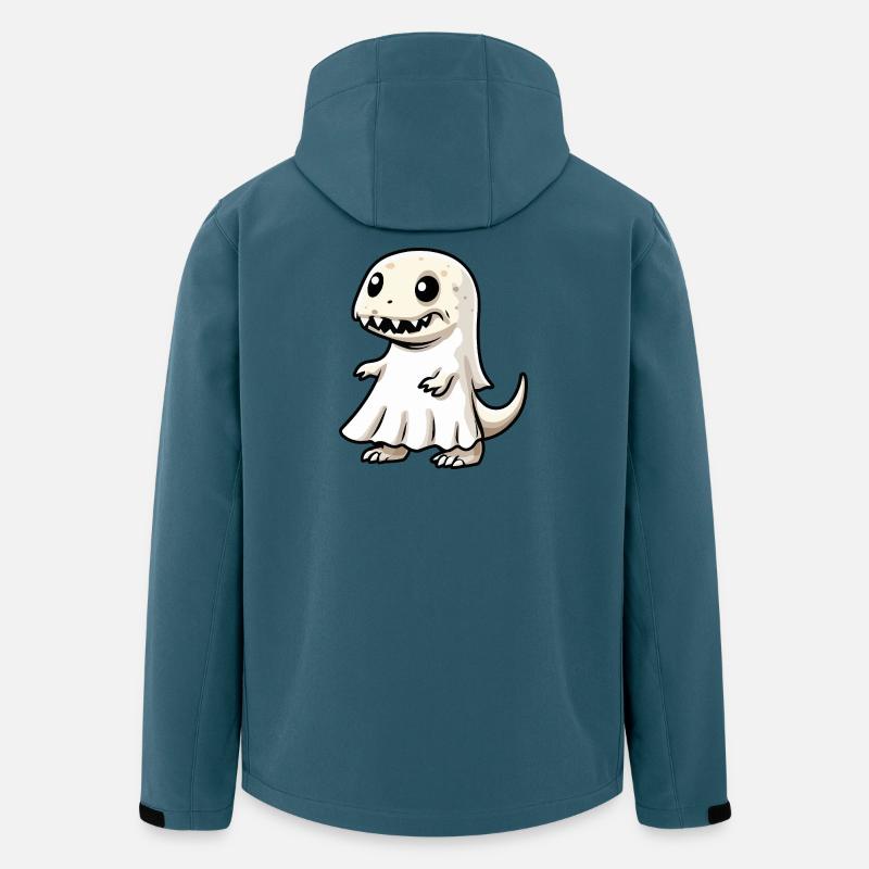 Dinosaurier T-Rex Halloween Geist - Recycelte Männer Softshell-Jacke von Stanley/Stella - Dunkles Petrol