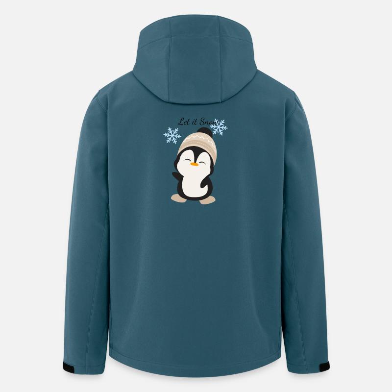 Kuschelpinguin Winterzauber - Recycelte Männer Softshell-Jacke von Stanley/Stella - Dunkles Petrol
