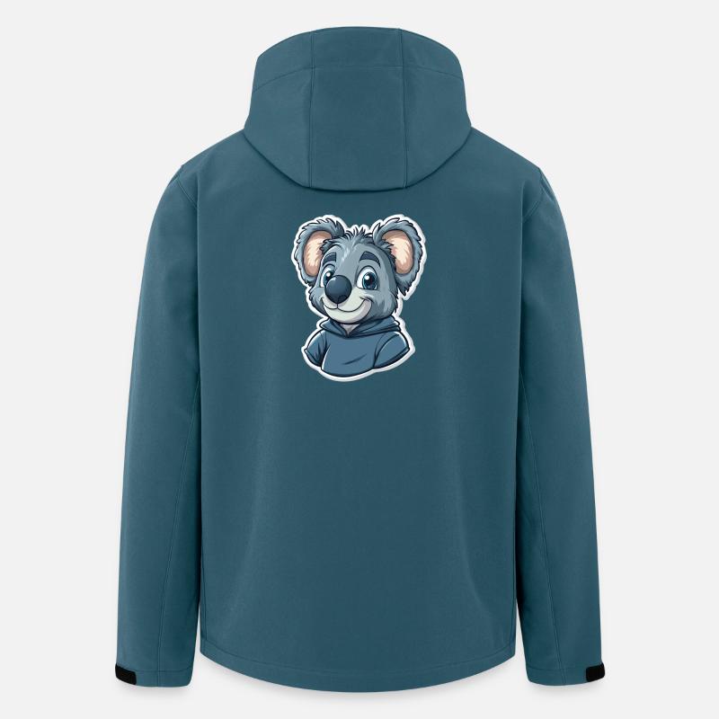 Koala - Recycelte Männer Softshell-Jacke von Stanley/Stella - Dunkles Petrol