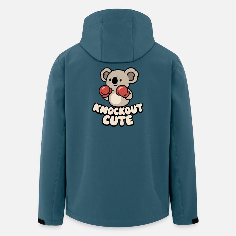 Koala Knockout Cute - Men’s Recycled Softshell Jacket by Stanley/Stella - stargazer