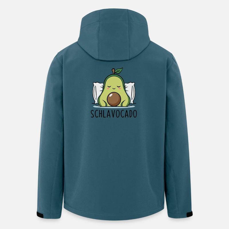 Schlavocado Funny Avocado Pun - Recycelte Männer Softshell-Jacke von Stanley/Stella - Dunkles Petrol