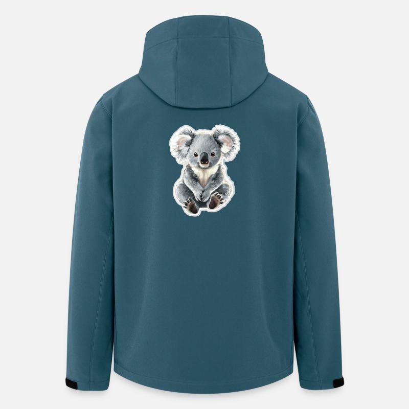 Koala - Recycelte Männer Softshell-Jacke von Stanley/Stella - Dunkles Petrol