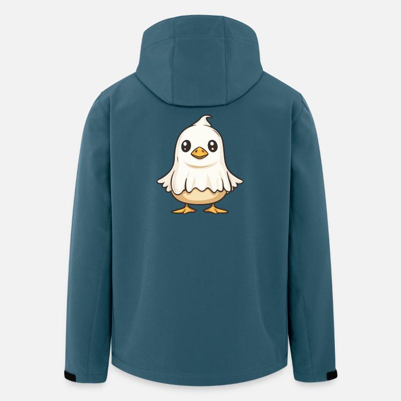 Gans Halloween Geist - Recycelte Männer Softshell-Jacke von Stanley/Stella - Dunkles Petrol