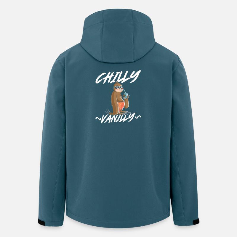 Chilly Vanilla Sloth - Recycelte Männer Softshell-Jacke von Stanley/Stella - Dunkles Petrol
