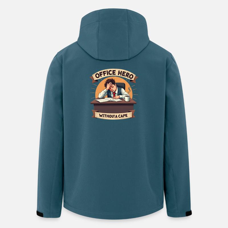 Büro Humor - Recycelte Männer Softshell-Jacke von Stanley/Stella - Dunkles Petrol