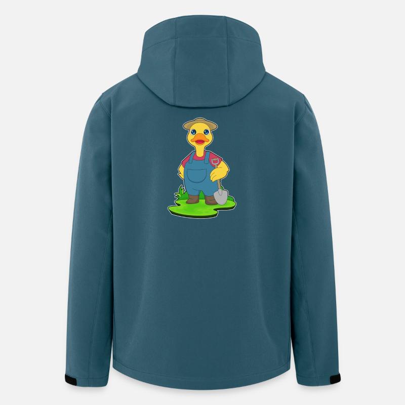 Pelle d’éleveur de canards - Veste softshell homme en polyester recyclé Stanley/Stella - bleu pétrole foncé
