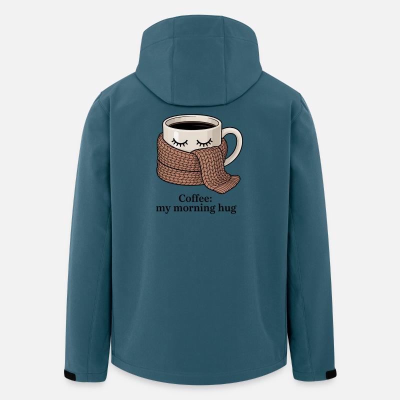 Heißer Becher eigener Schal - Recycelte Männer Softshell-Jacke von Stanley/Stella - Dunkles Petrol