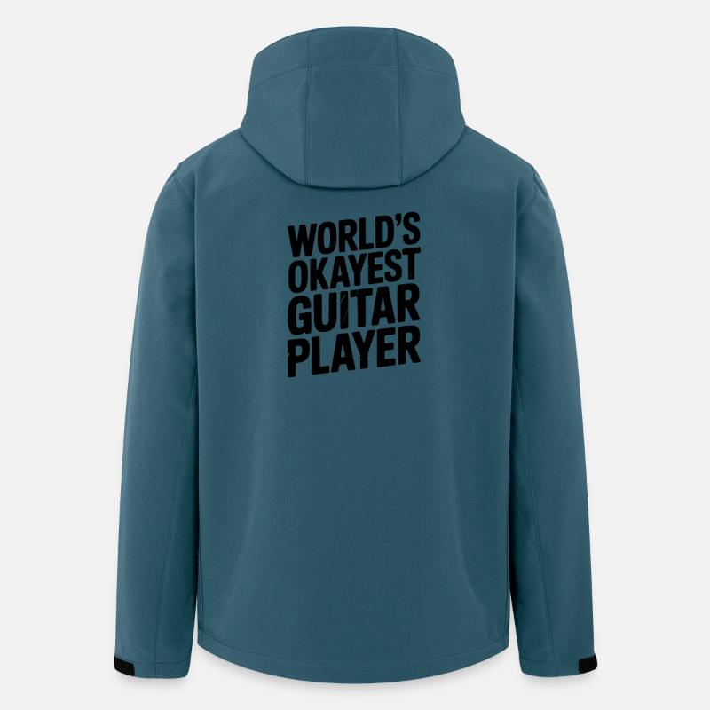Der okayste Gitarrist der Welt - Recycelte Männer Softshell-Jacke von Stanley/Stella - Dunkles Petrol