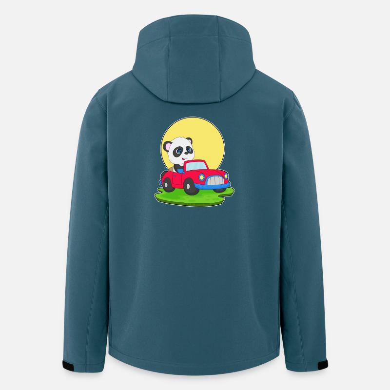 Panda Auto - Recycelte Männer Softshell-Jacke von Stanley/Stella - Dunkles Petrol