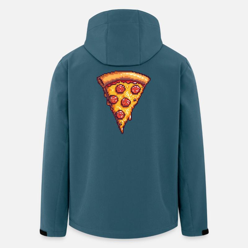 Pixel Pizza Slice - Men’s Recycled Softshell Jacket by Stanley/Stella - stargazer