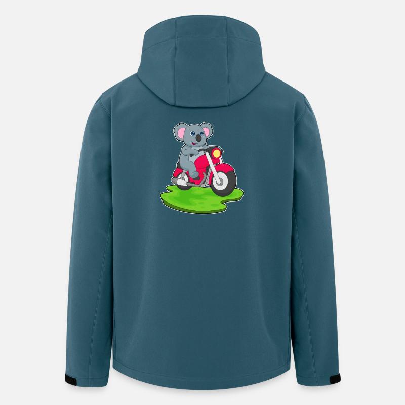 Koala Motorrad - Recycelte Männer Softshell-Jacke von Stanley/Stella - Dunkles Petrol