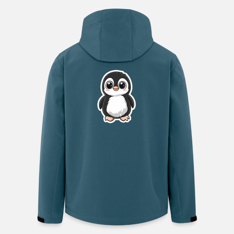 Pinguin - Recycelte Männer Softshell-Jacke von Stanley/Stella - Dunkles Petrol