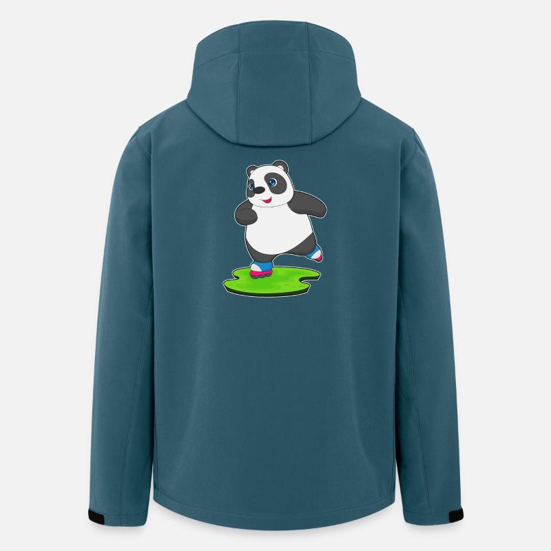 Panda Rollers Rollers Sport - Veste softshell homme en polyester recyclé Stanley/Stella - bleu pétrole foncé