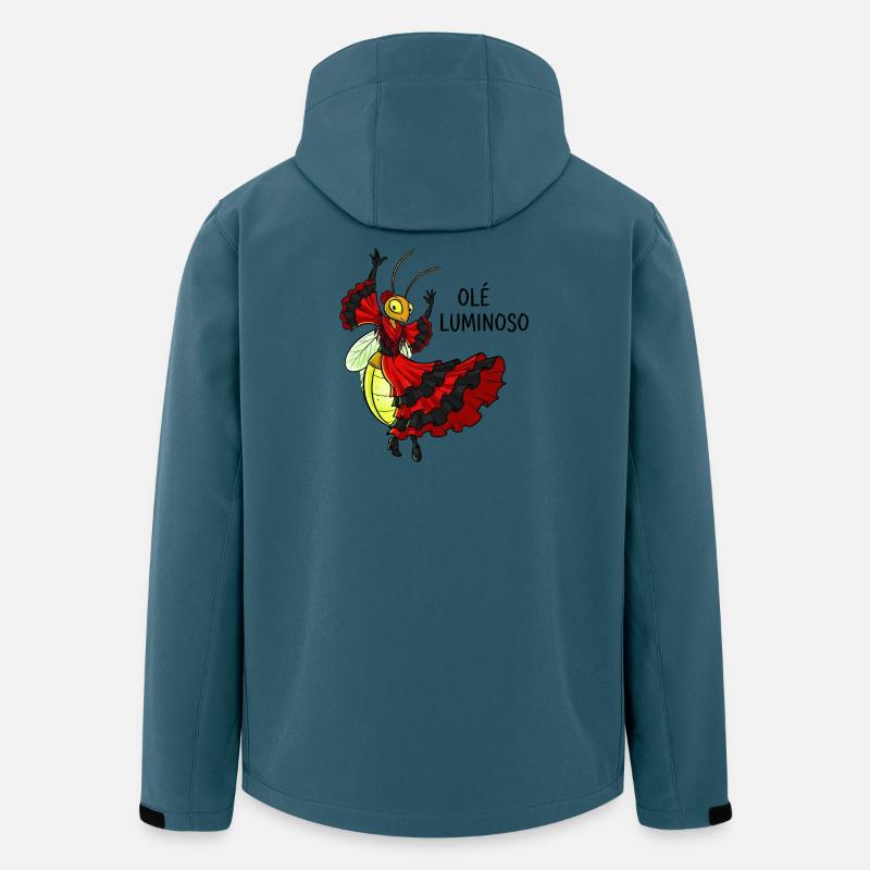 Flamenco Glühwürmchen Tanzkostüm - Recycelte Männer Softshell-Jacke von Stanley/Stella - Dunkles Petrol