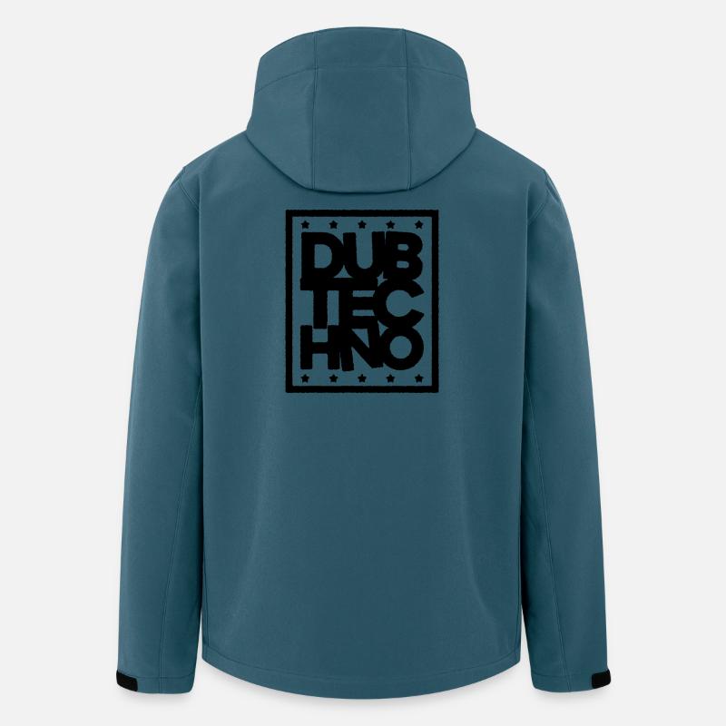 Dub Techno Dark Edition - Recycelte Männer Softshell-Jacke von Stanley/Stella - Dunkles Petrol
