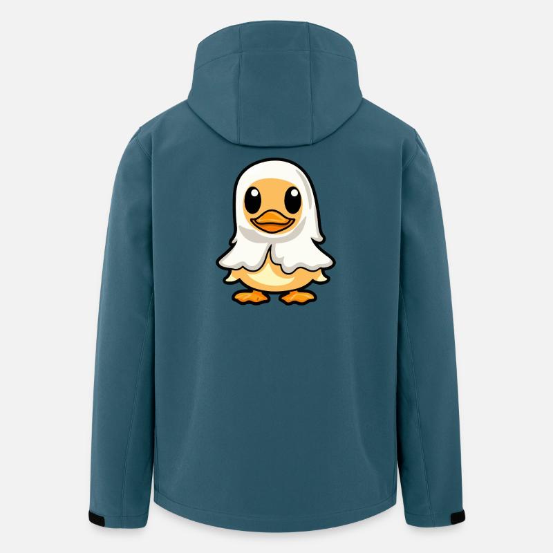 Ente Halloween Geist - Recycelte Männer Softshell-Jacke von Stanley/Stella - Dunkles Petrol