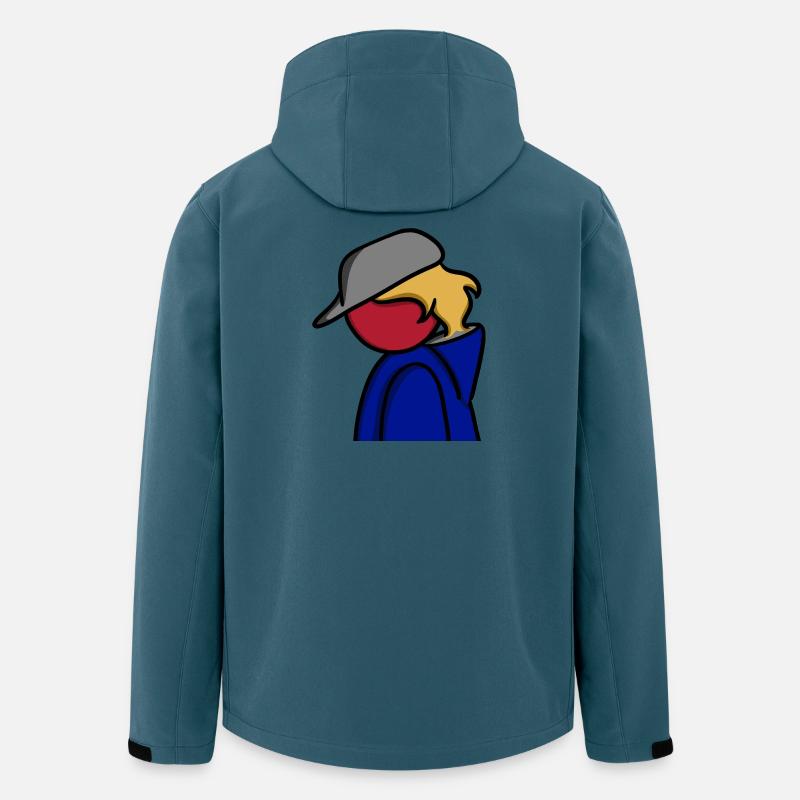 Ein Blick auf Blau - Recycelte Männer Softshell-Jacke von Stanley/Stella - Dunkles Petrol