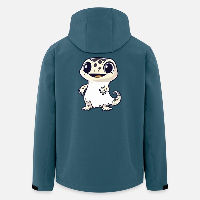 Echse Halloween Geist - Recycelte Männer Softshell-Jacke von Stanley/Stella - Dunkles Petrol