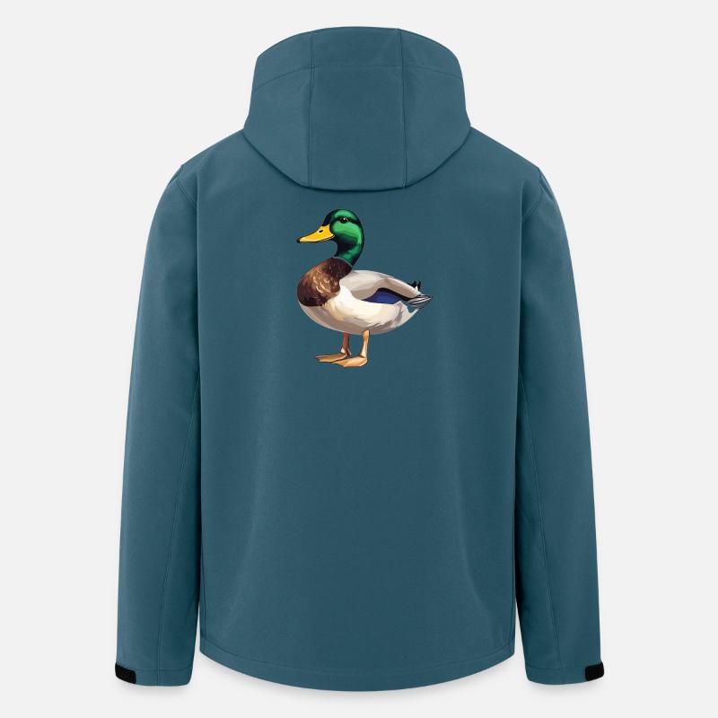 Enten Ente - Recycelte Männer Softshell-Jacke von Stanley/Stella - Dunkles Petrol