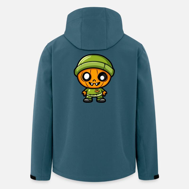 Zombie Halloween Cute Comic - Men’s Recycled Softshell Jacket by Stanley/Stella - stargazer