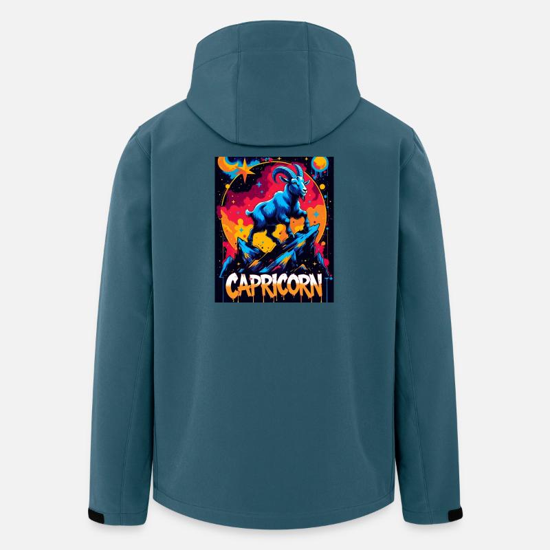 Steinbock - Recycelte Männer Softshell-Jacke von Stanley/Stella - Dunkles Petrol