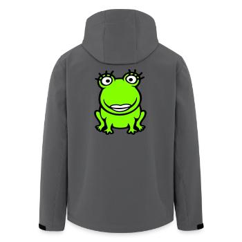 Frog Girl Eyelashes Pretty Woman Female Girl - Men’s Recycled Softshell Jacket by Stanley/Stella - stargazer - Back - AI Model Male 185 light (185cm)