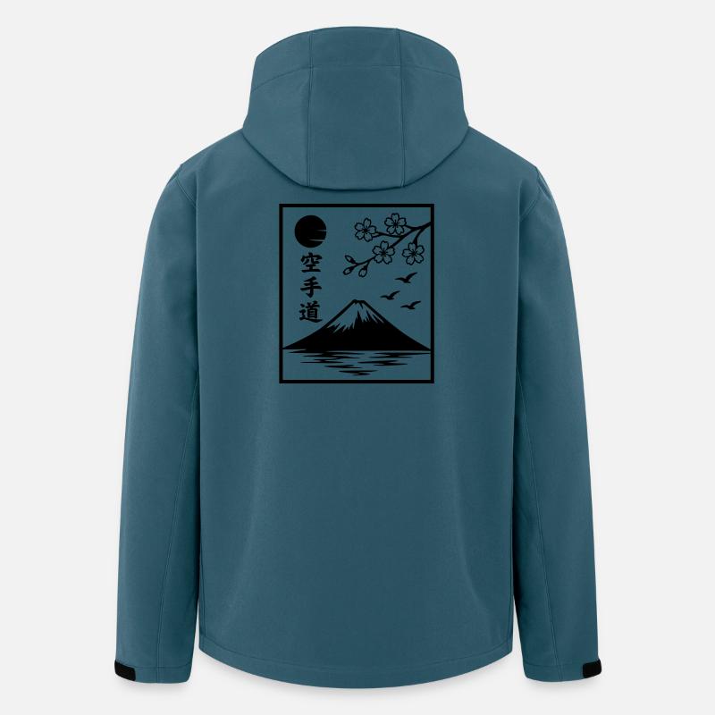 Katate Landschaft - Recycelte Männer Softshell-Jacke von Stanley/Stella - Dunkles Petrol