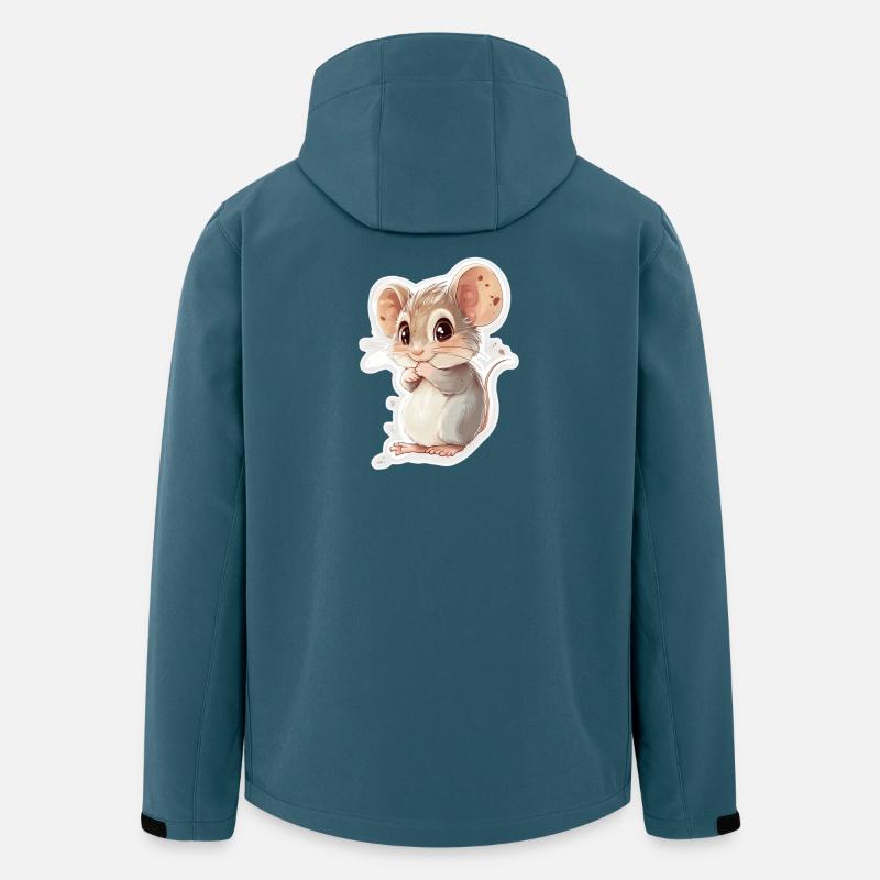 Maus - Recycelte Männer Softshell-Jacke von Stanley/Stella - Dunkles Petrol